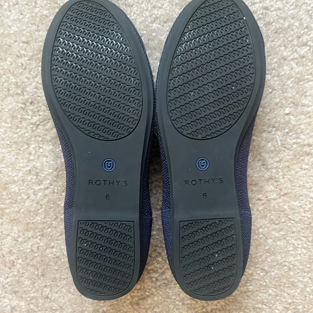 Retired Maritime Navy Rothy Flat Shoes Size 6 - Picture 7 of 8